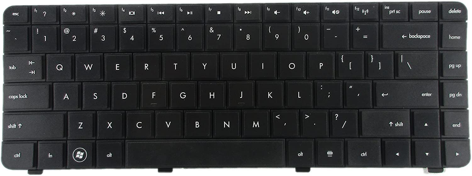 Wistar Laptop Keyboard Compatible for HP COMPAQ PRESARIO CQ42 SERIES CQ42-106TU, CQ42-107TU G42 HP Compaq Presario CQ42 G42-240US G42-303DX G42-154CA G42-328CA CQ42 G42T-200 G42-232 NSK-HU0SQ 01 600175-001 AEAX1U00210 590121-001 9Z.N4RSQ.001 SERIES (Black)